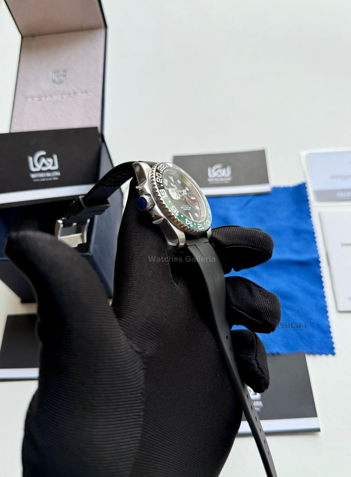 Pagani Design GMT Master I Sprite Automatic(Silicon Exclusive) PD1662 Watches Galleria