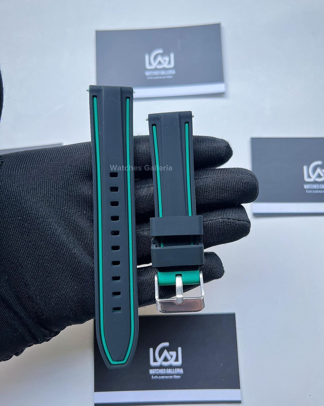 Silicon Straps Black/Green