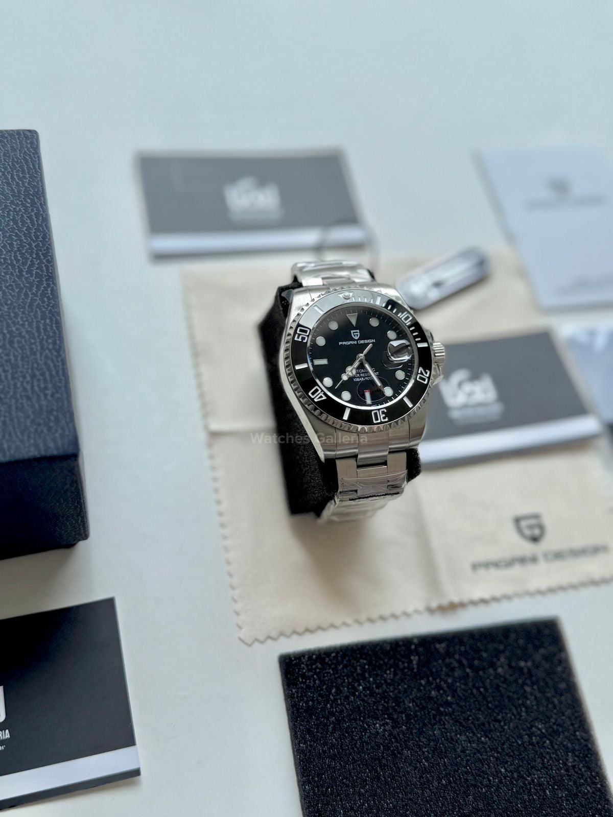 Pagani Design Submariner 43mm Automatic (Black Dial) PD1639 Watches Galleria