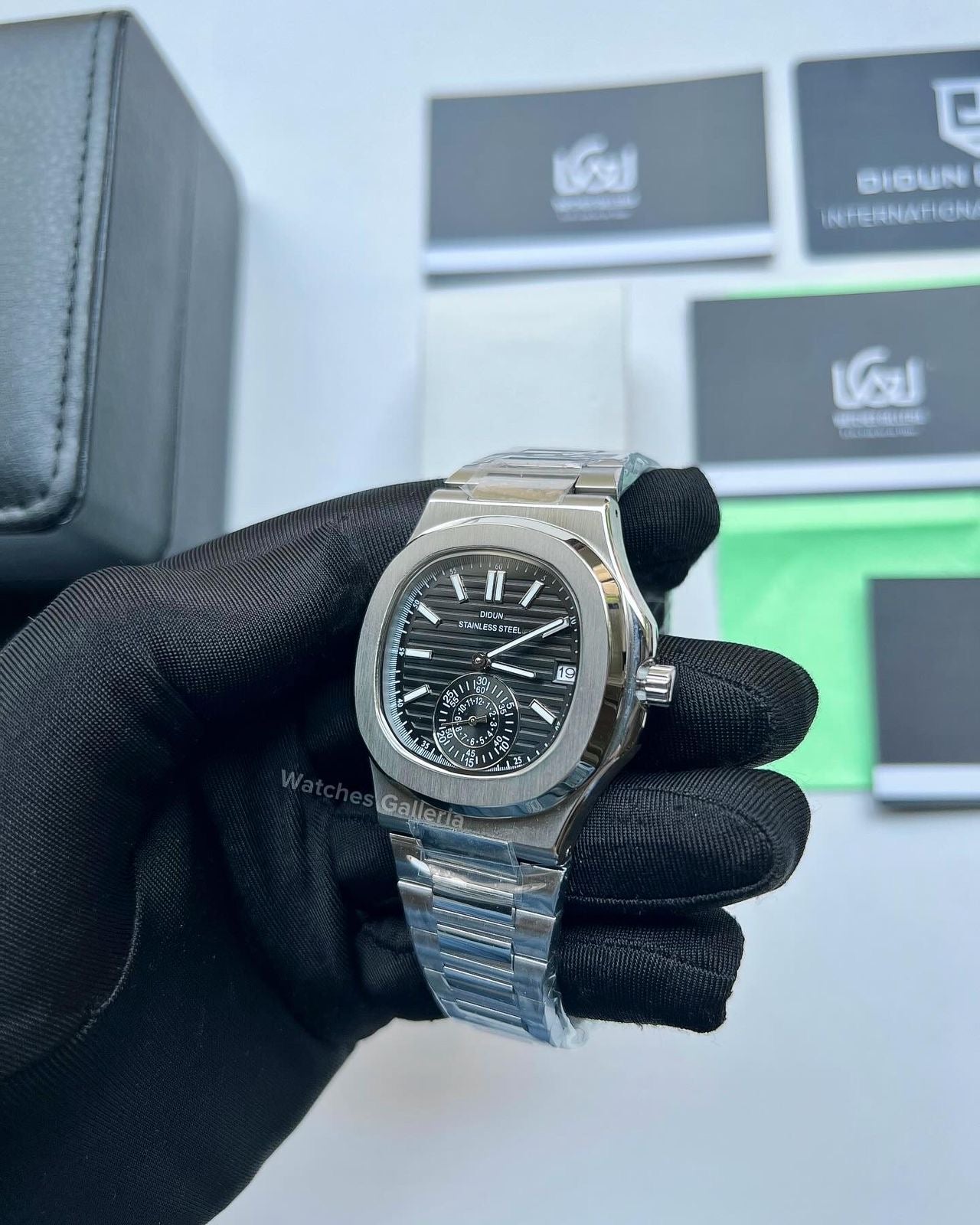 Didun Nautilus Sub Dial Quartz (Black) PD49 Watches Galleria