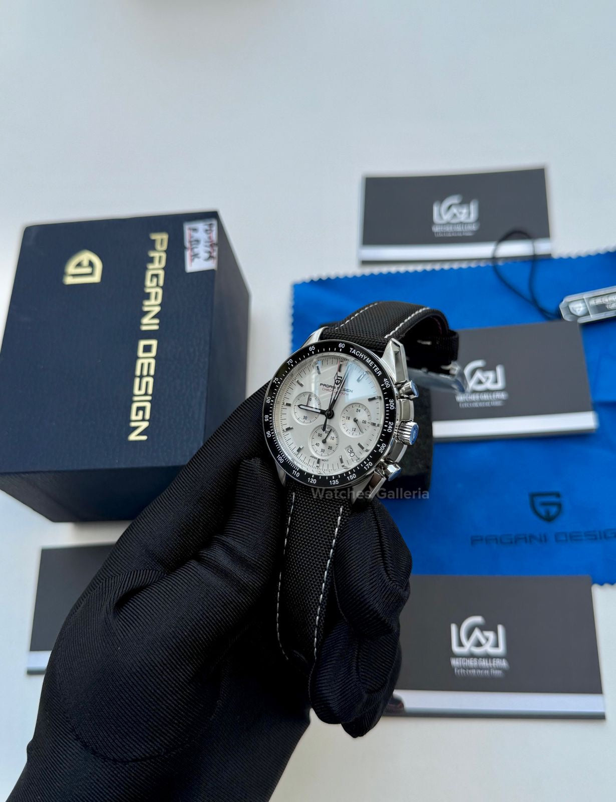 Pagani Design Speedmaster Moonwatch Quartz (White ~ Black) PD1701 Watches Galleria
