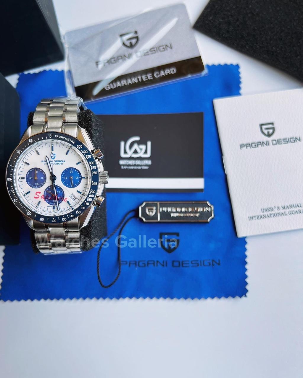 Pagani Design SpeedMaster MoonWatch Quartz (Blue) PD1701