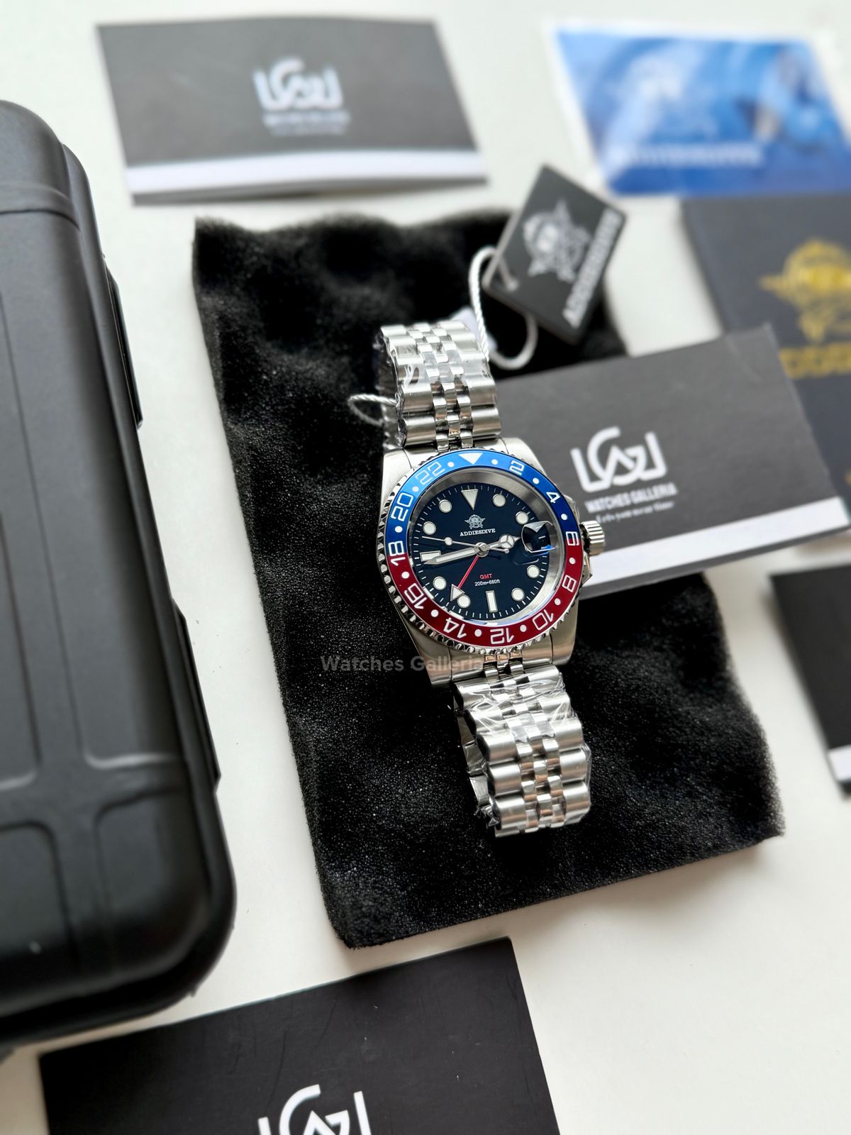 Addiesdive GMT Master Quartz (Pepsi) AD2050 Watches Galleria Š Copyrights All Right Reserved