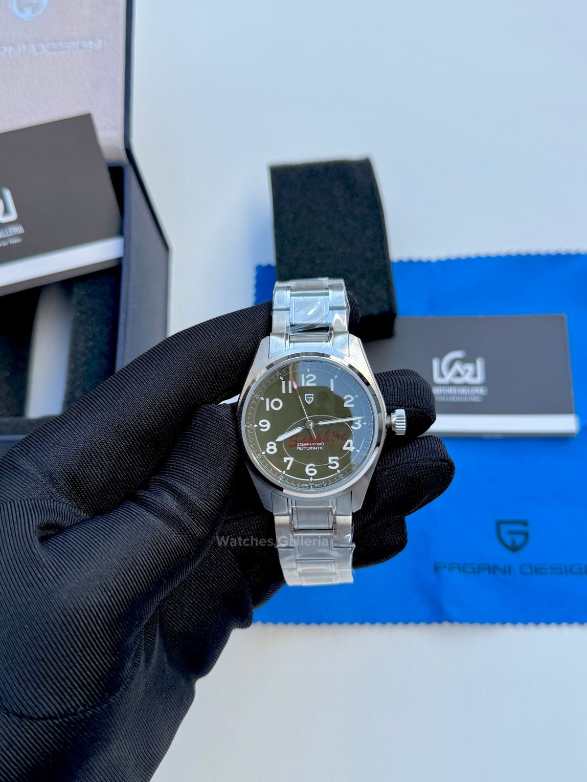 Pagani Design Spirit Pilot Automatic (Green) PD1717 Watches Galleria