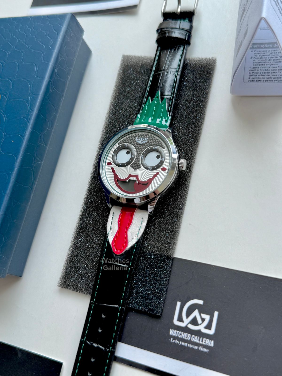 Lige Clown Watch Quartz (Green) LG89160 Watches Galleria