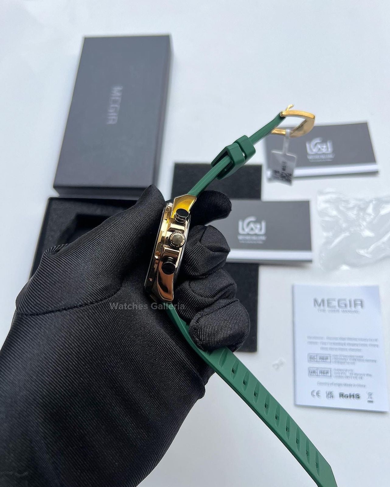 Megir Panda Chronograph Quartz (Green) MN2230