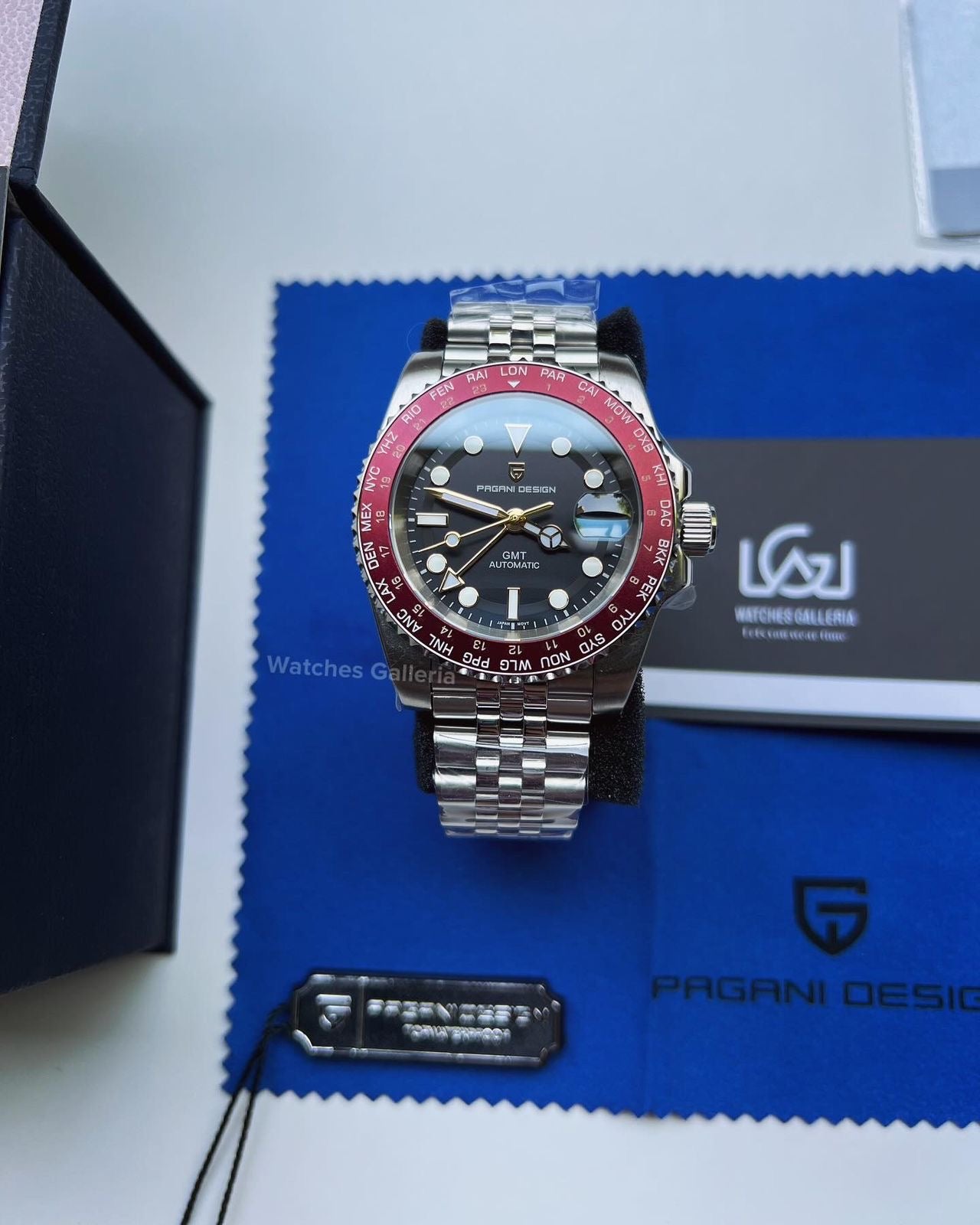 Pagani Design World Time GMT Automatic (Red) PD1758
