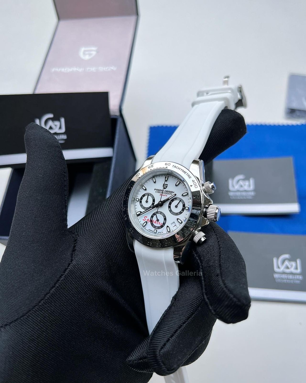 Pagani Design Daytona Quartz White PD1727