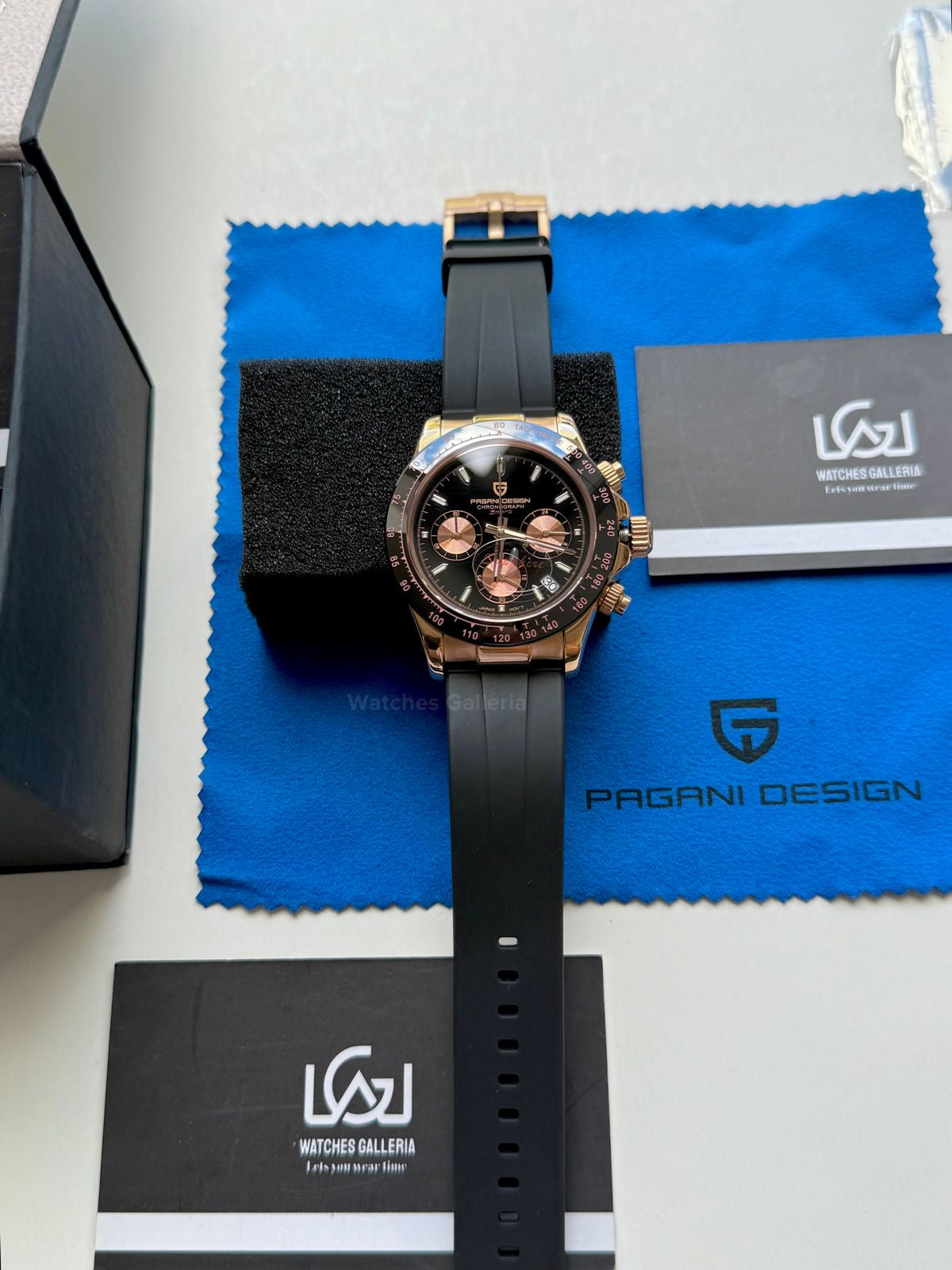Pagani Design Daytona Quartz (Rose Gold Black) PD1664