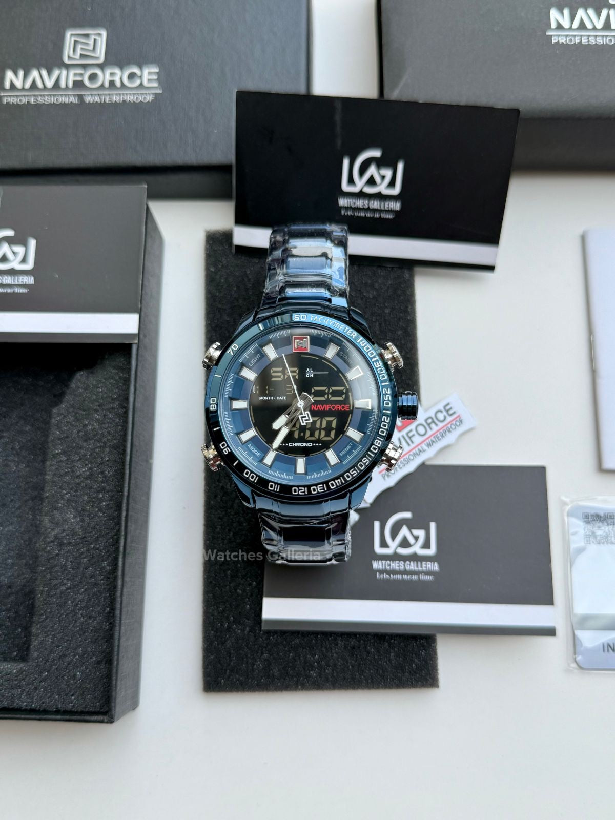 Naviforce Dual Analog and Digital Watch (Blue) NF9093M Watches Galleria