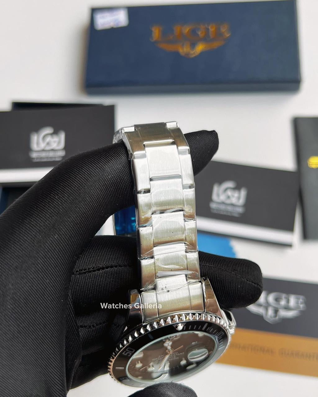 Lige Submariner Quartz (Black) LG10045