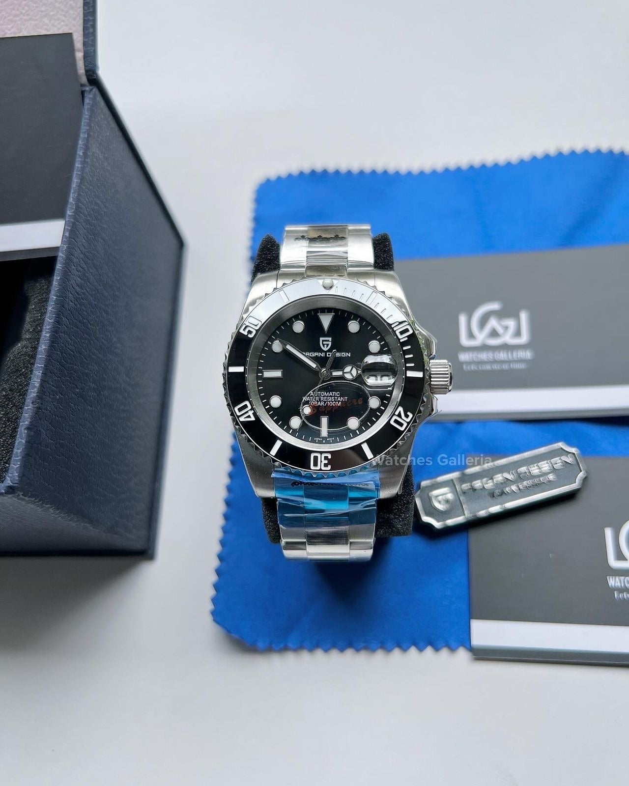 Pagani Design Submariner Oyster 40mm Automatic (Black) PD1661 Watches Galleria