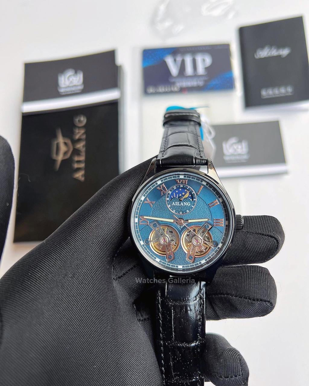 Ailang Double Flywheel Automatic (Black/Blue) AL8822