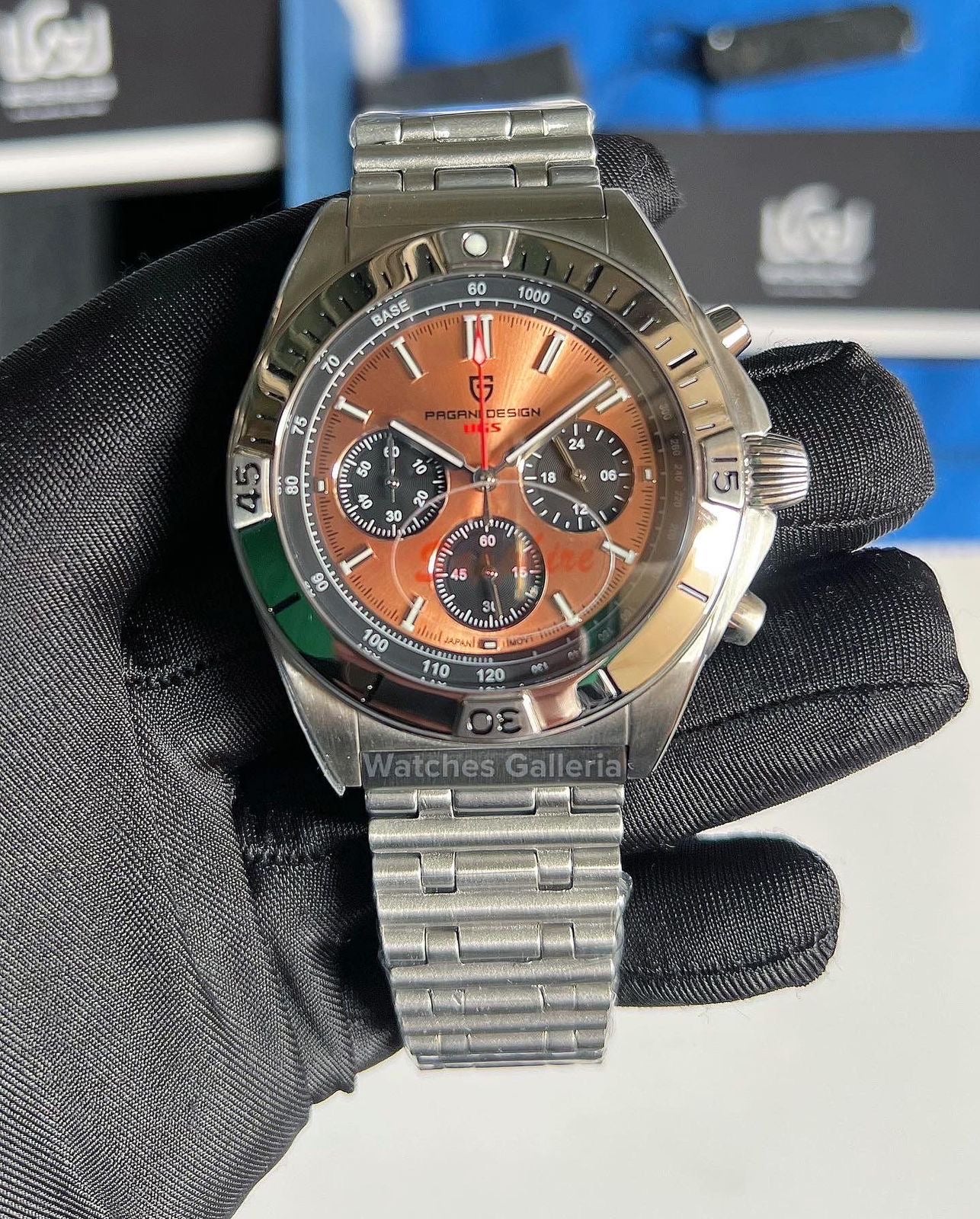 Pagani Design Chronomat W/ Rouleaux Bracelet (Gold) (Discontinued) PD1705