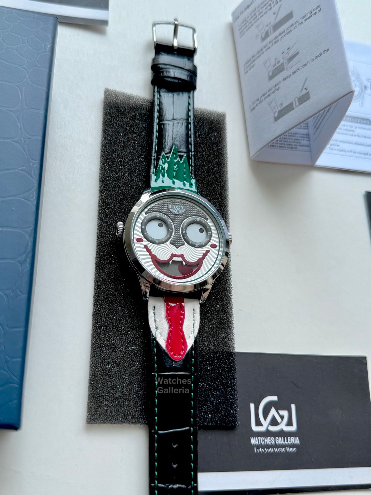 Lige Clown Watch Quartz (Green) LG89160 Watches Galleria