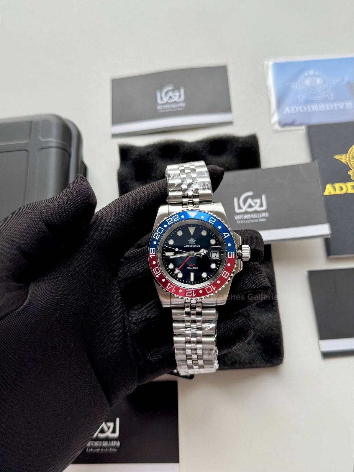 Addiesdive GMT Master Quartz (Pepsi) AD2050 Watches Galleria Š Copyrights All Right Reserved