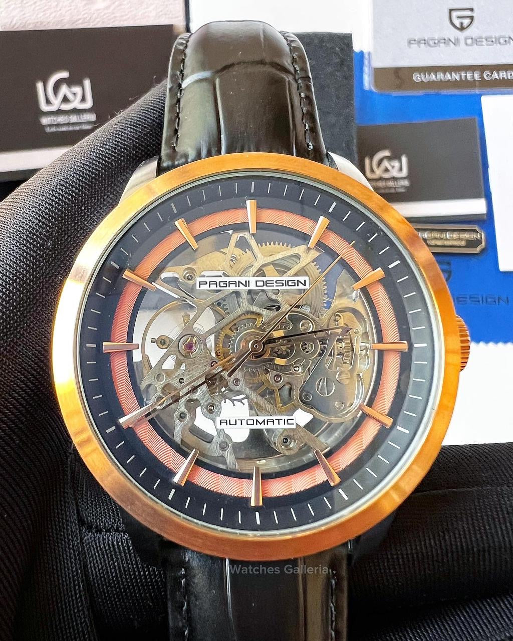 Pagani Design Skeleton Automatic (Black/Gold) PD1638