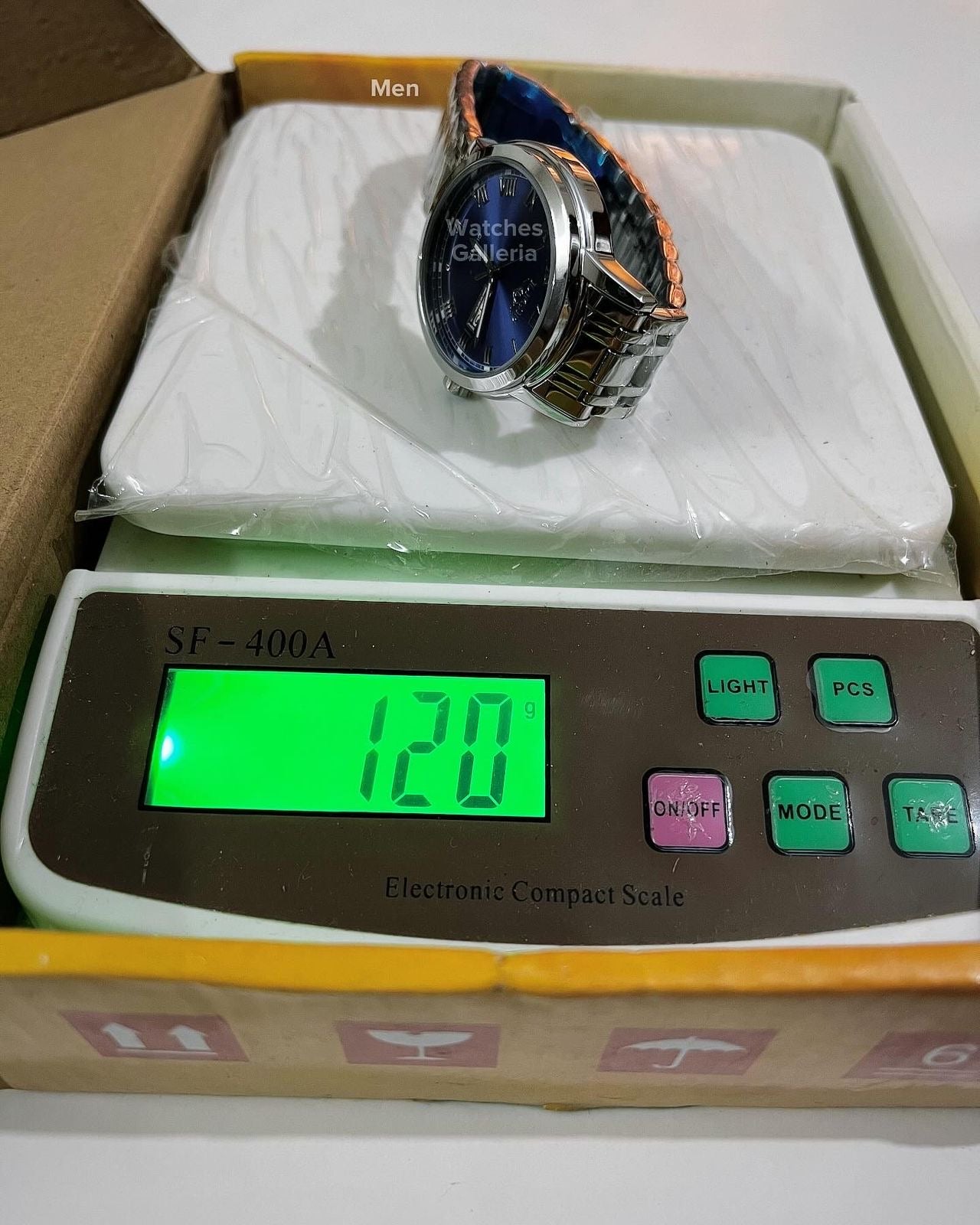 Lige Date Day Couple Watch (Silver/Blue) Lige9846 Lige10007