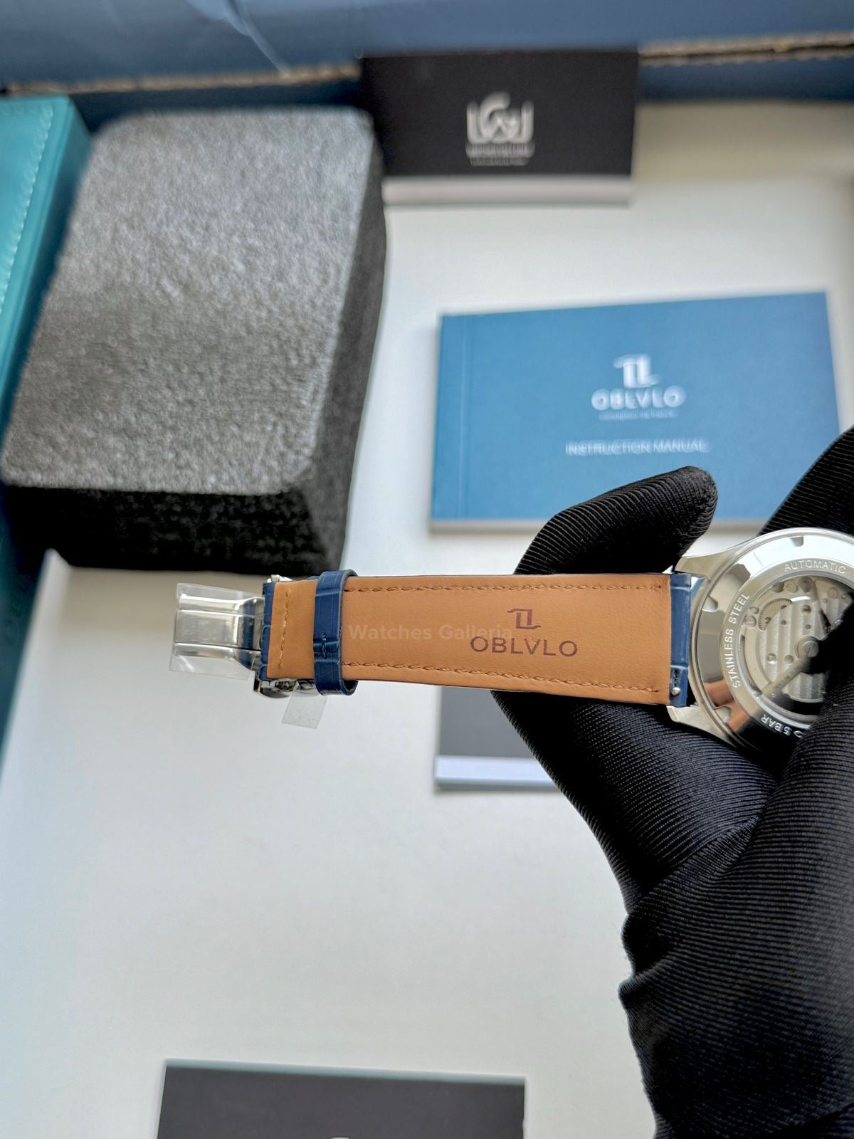 Oblvlo Grand Complications Calestial Automatic (Blue/Silver) oblvloGC Watches Galleria