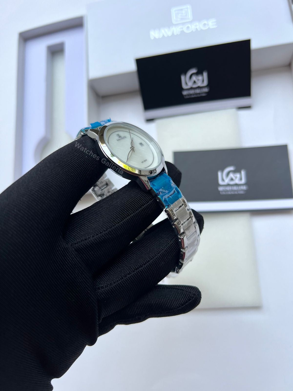 Naviforce Date Just Ladies (Silver) NF5008L Watches Galleria