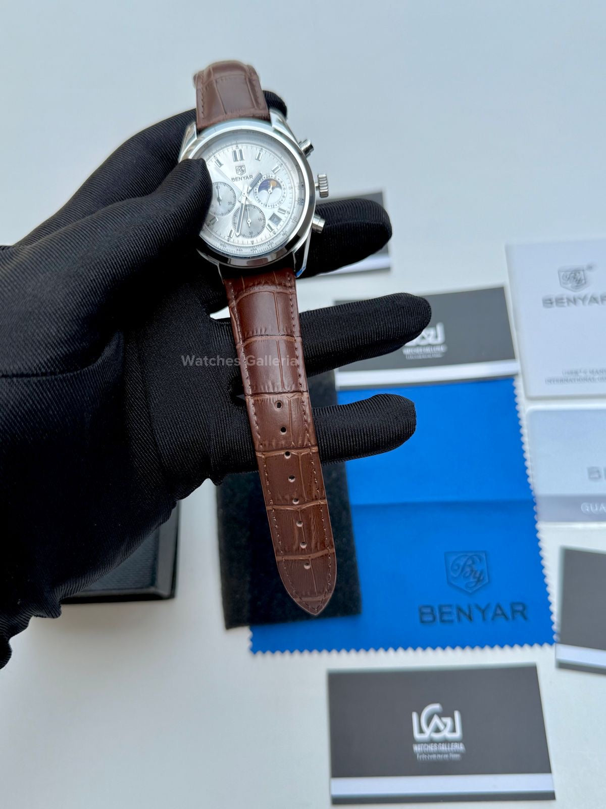 Benyar Classic Moonphase Quartz (Brown) BY5193 Watches Galleria