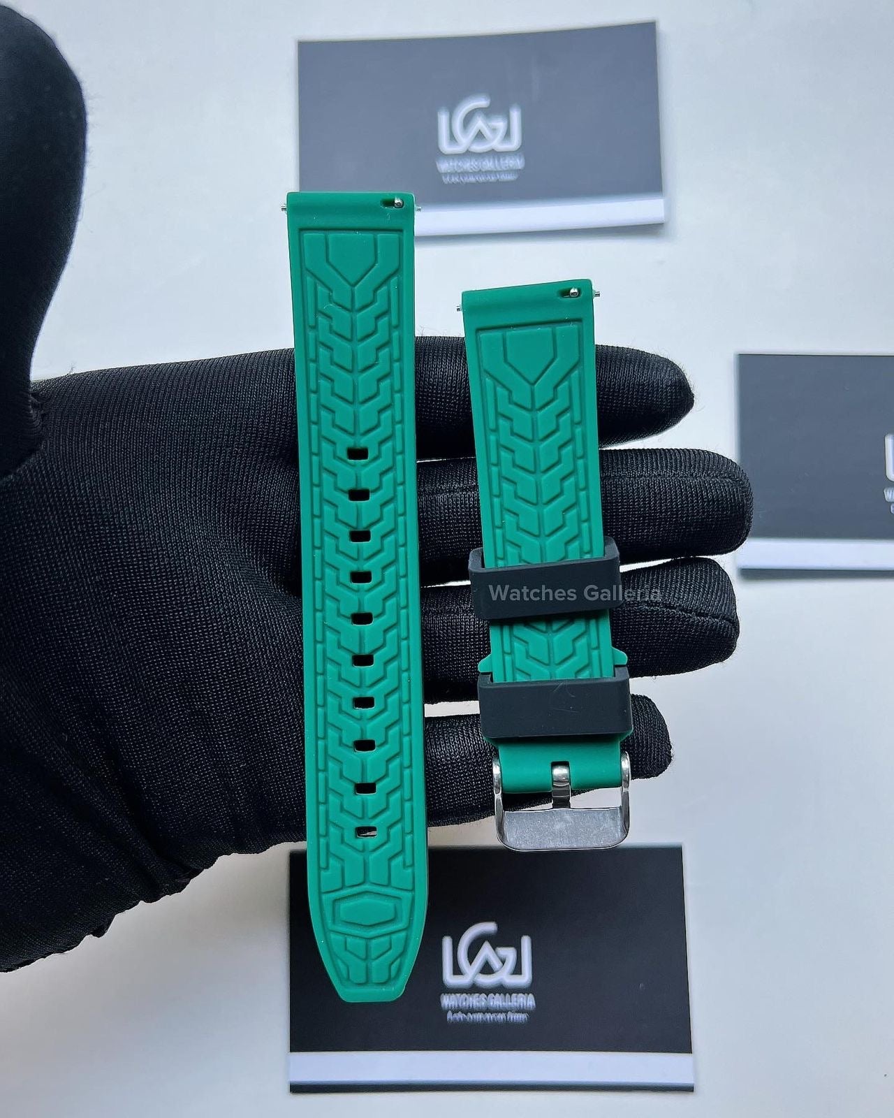 Silicon Straps Black/Green