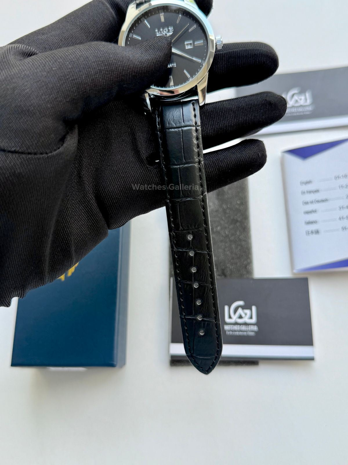 Lige Classic Dress Watch Quartz (Black) Lige89143 Watches Galleria