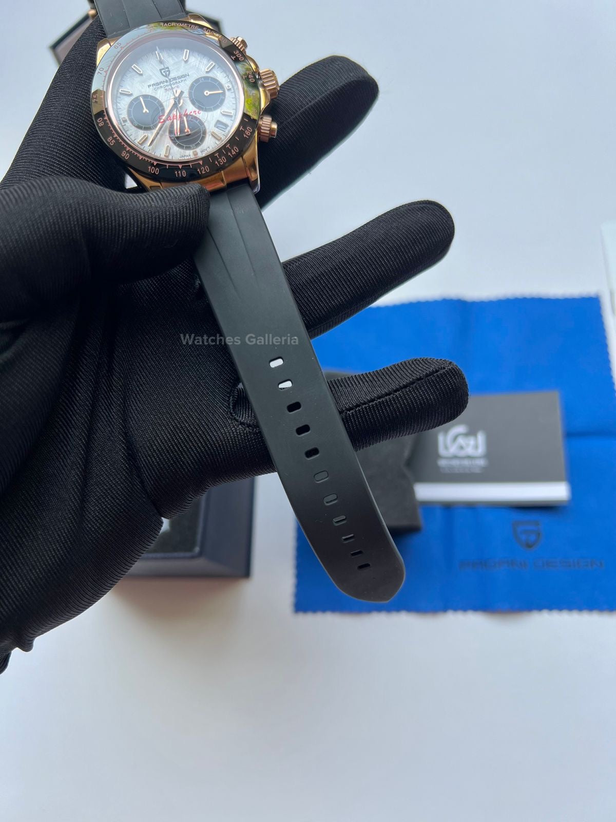 Pagani Design Daytona Quartz Watch (Rose Gold Meteorite) PD1664 Watches Galleria