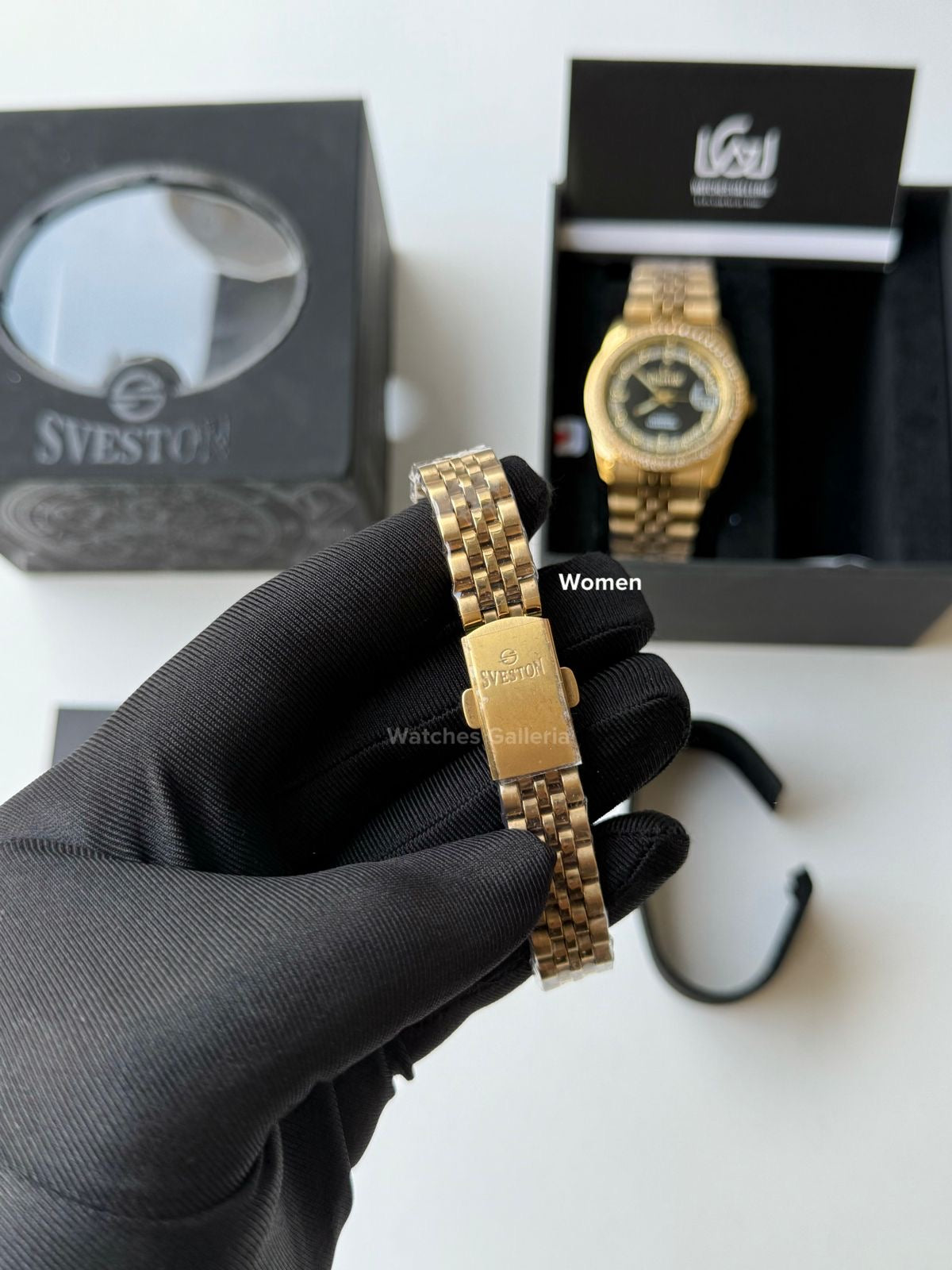 Sveston Couple Watch Quartz Datejust (Stones) SV10030G Watches Galleria