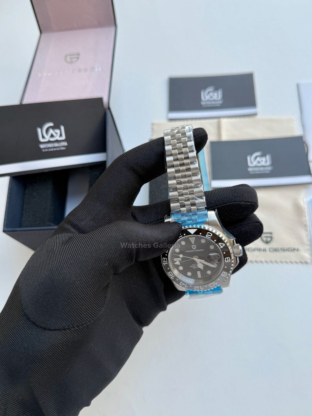 Pagani Design GMT Master II Bruce Wayne Automatic (Jubilee) PD1662 Watches Galleria