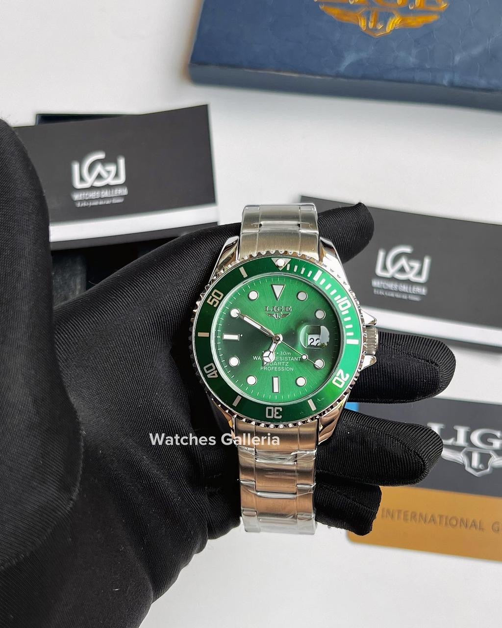 Lige Submariner Quartz (Hulk) LG10045