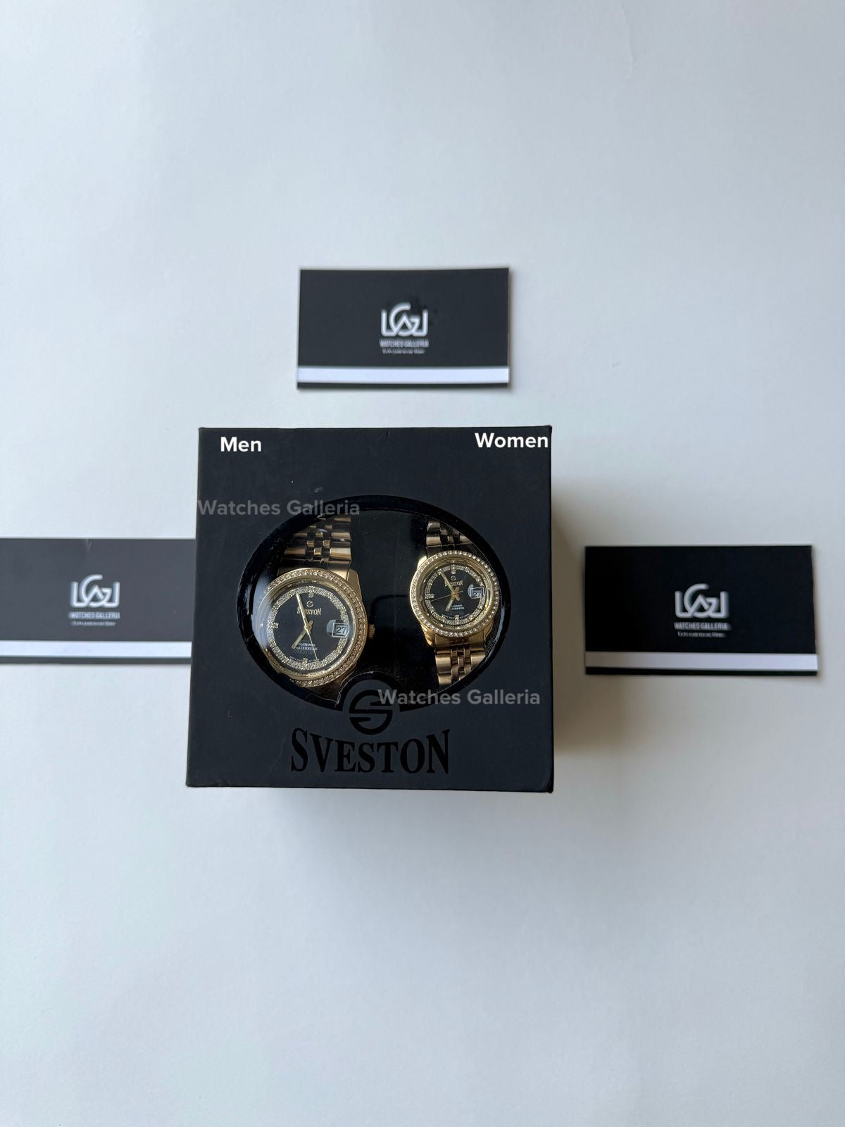 Sveston Couple Watch Quartz Datejust (Stones) SV10030G Watches Galleria