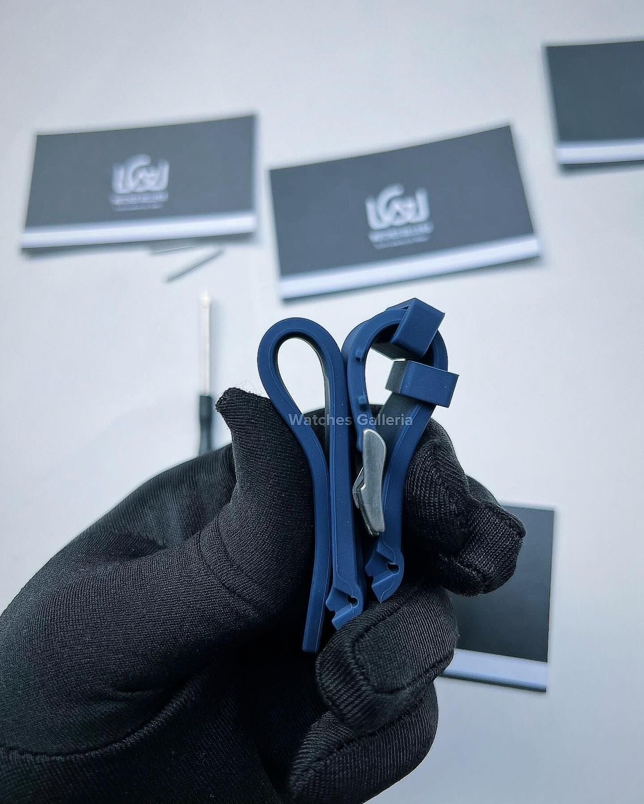 Silicon Straps (Navy Blue w/ Silver Buckle)