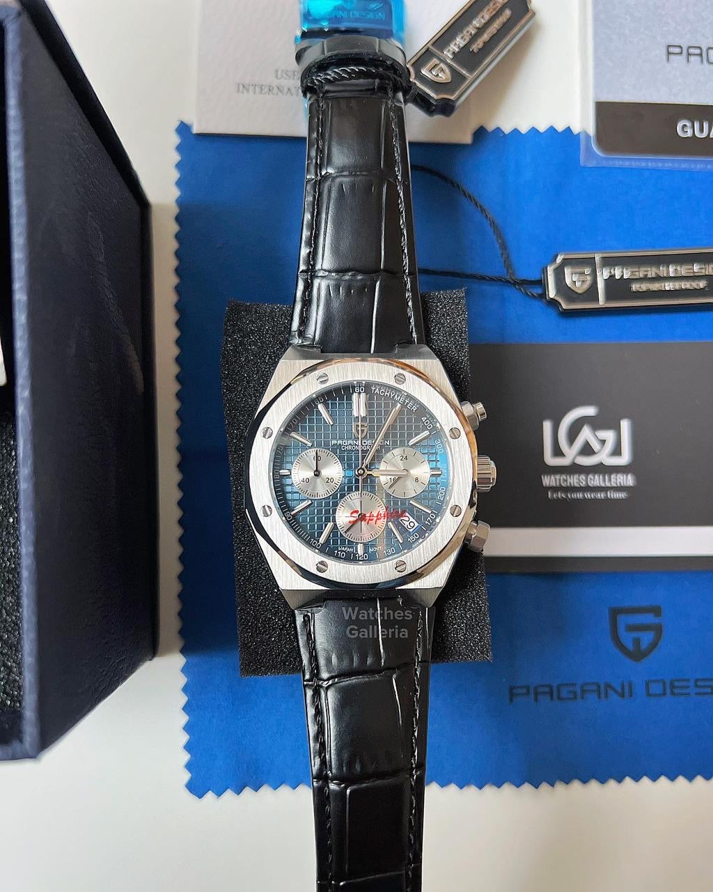 Pagani Design Royal Oak Chronograph Quartz (Blue Dial) PD1707