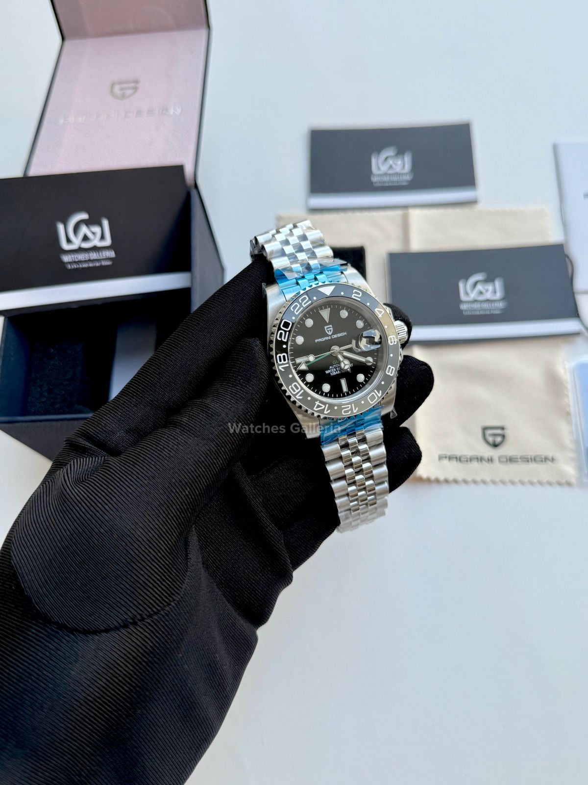 Pagani Design GMT Master II Bruce Wayne Automatic (Jubilee) PD1662 Watches Galleria