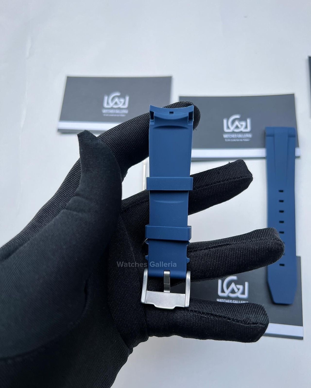 Silicon Straps (Navy Blue w/ Silver Buckle)