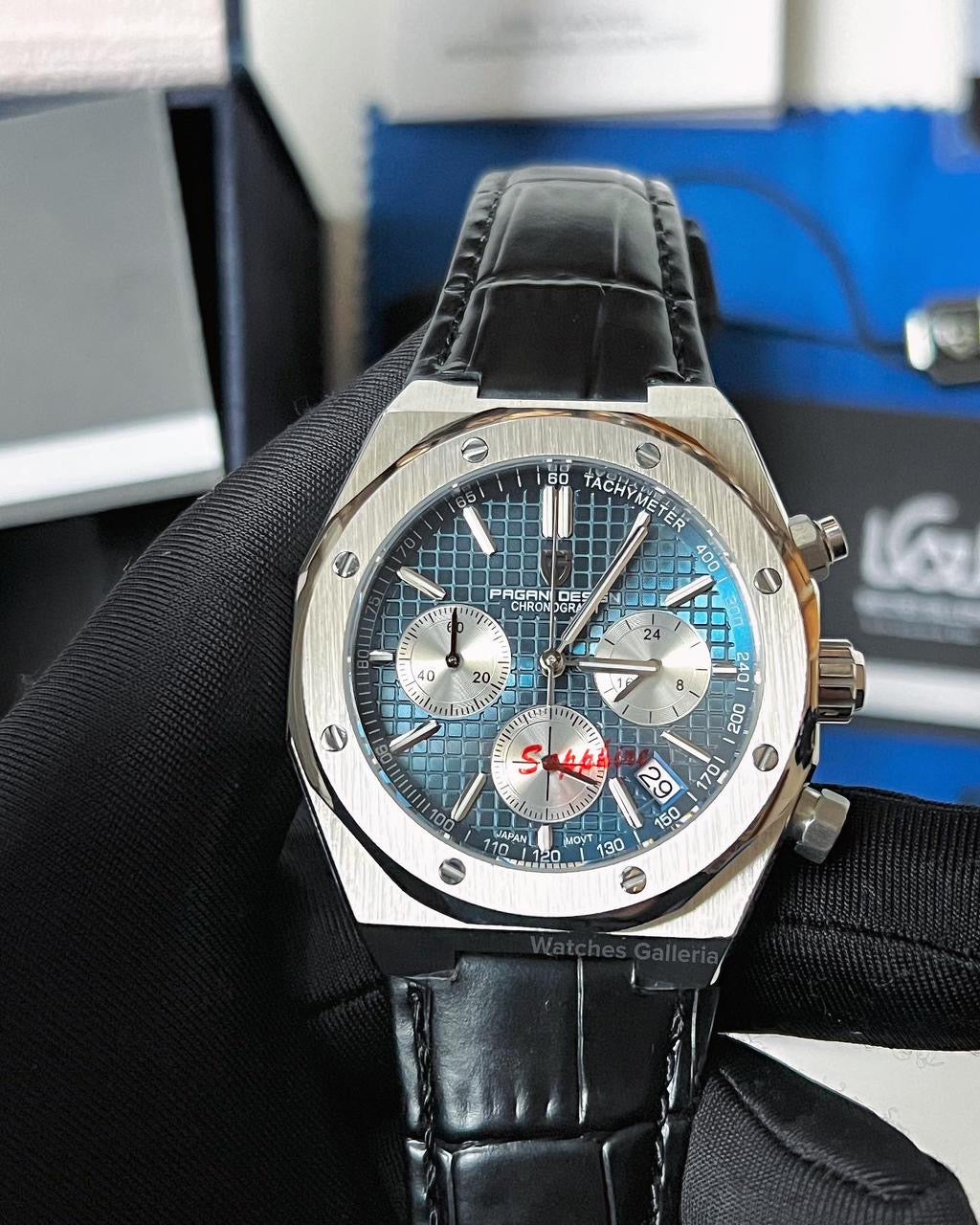 Pagani Design Royal Oak Chronograph Quartz (Blue Dial) PD1707
