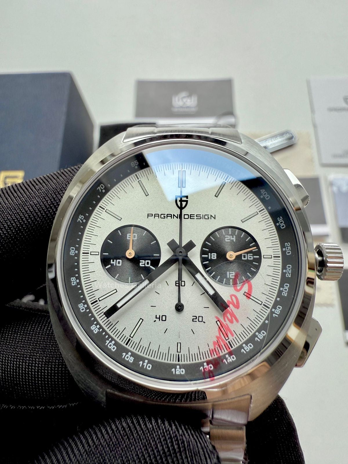 Pagani Design Vintage Chronograph Quartz (White) PD1782 Watches Galleria