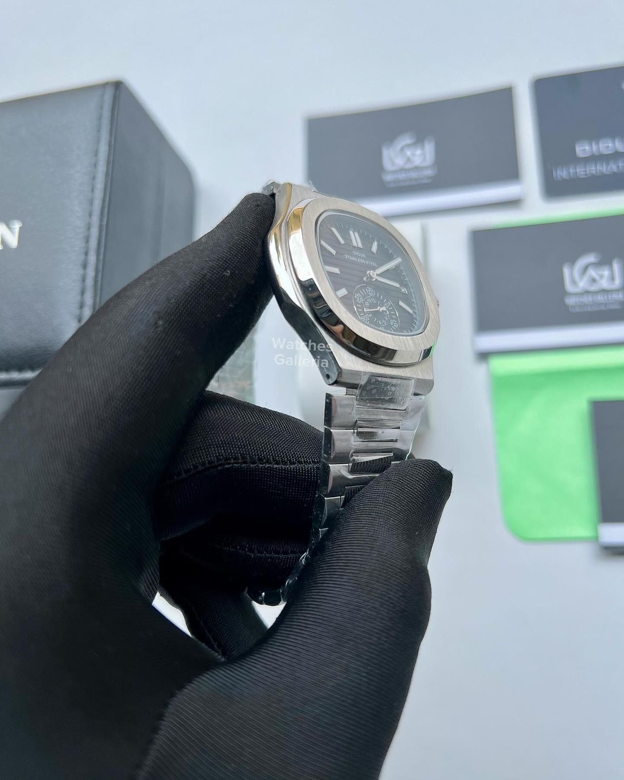 Didun Nautilus Sub Dial Quartz (Black) PD49 Watches Galleria
