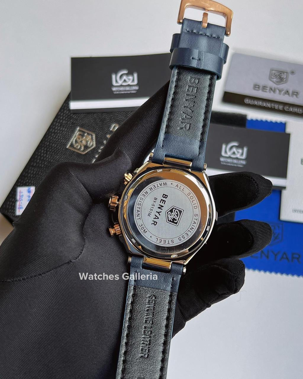 Benyar Chronograph Quartz (Blue Gold) BY5151