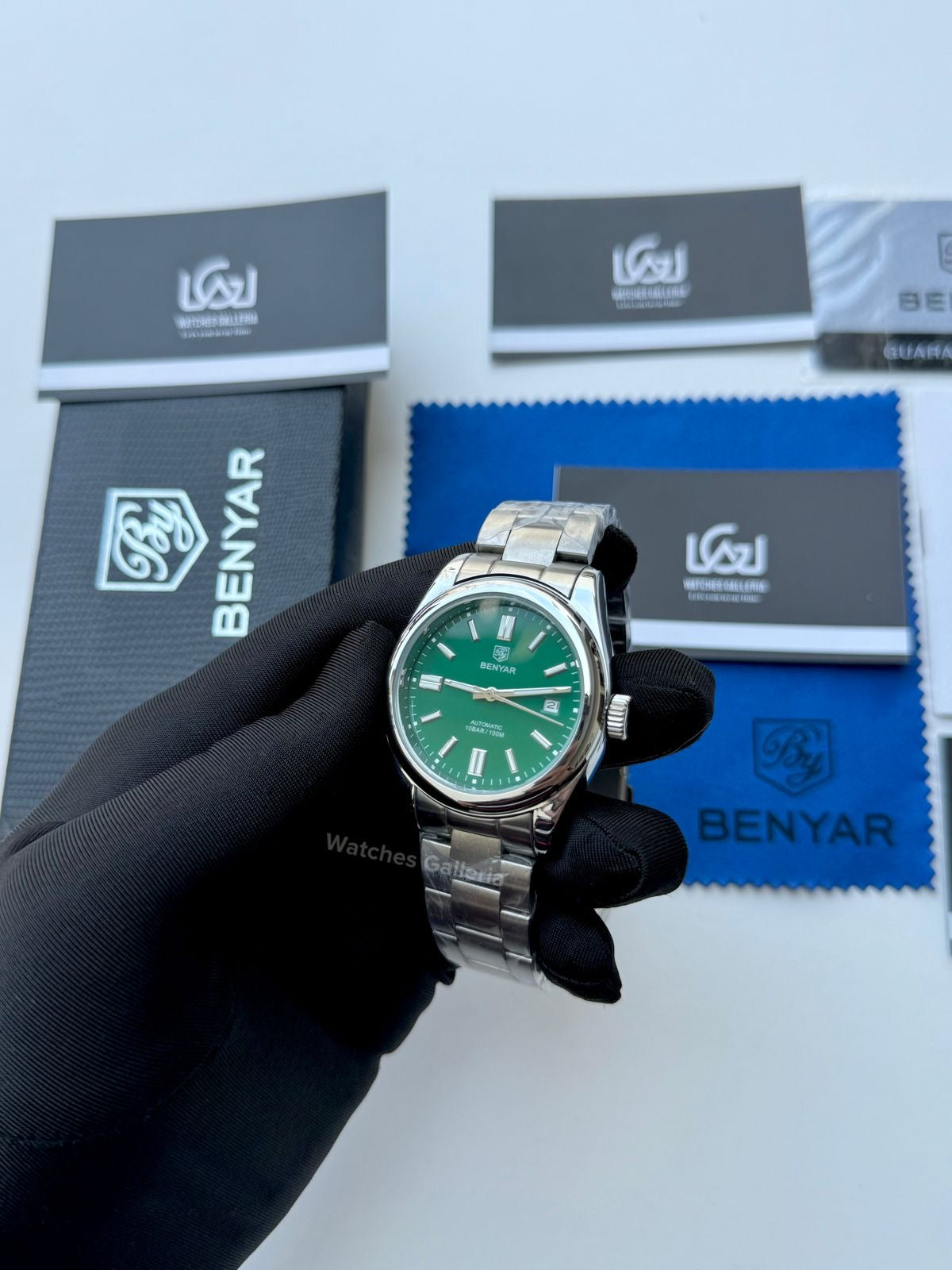 Benyar Oyster Perpetual Automatic (Green) BY5185 Watches Galleria