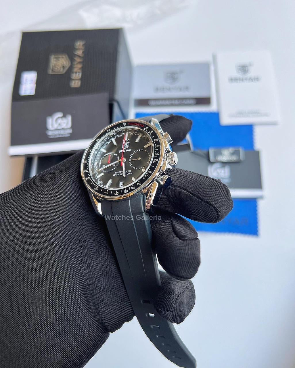 Benyar Black Bay Chronograph Quartz (Black) BY5194