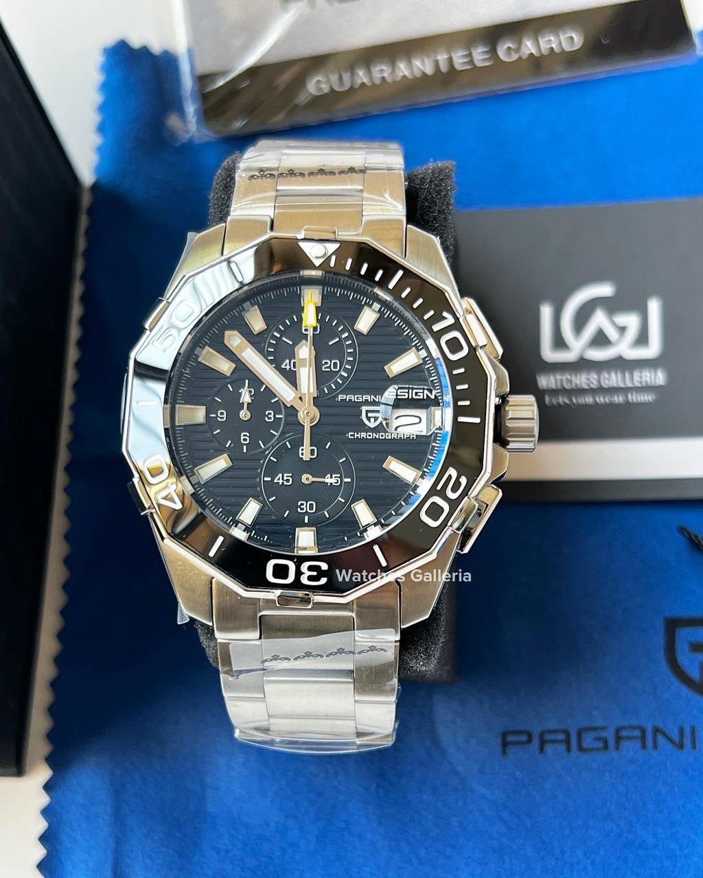 Pagani Design Aquaracer Chronograph Quartz (Black) PD1617 “DISCONTINUED”