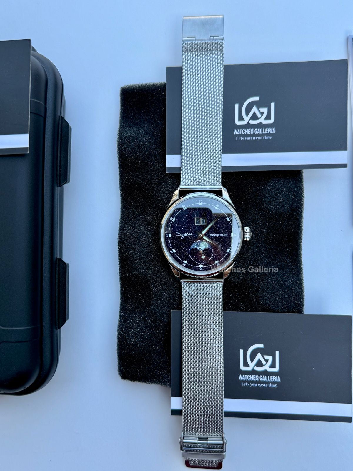 Sugess Moonphase Automatic S401B (Mesh Strap Exclusive) Watches Galleria
