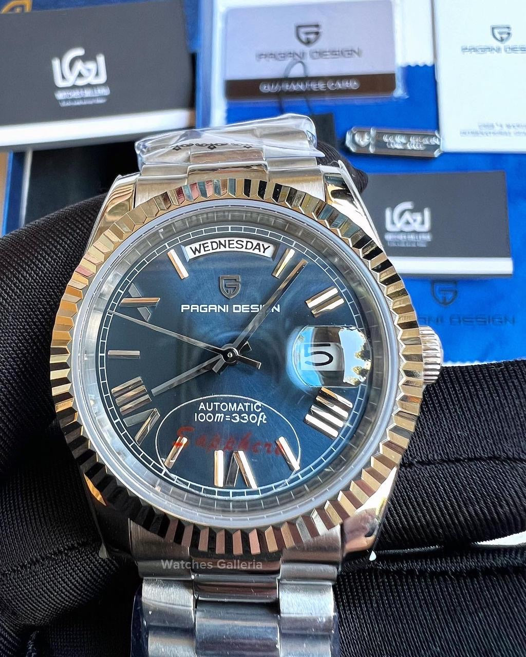 Pagani Design Date Day Automatic 36mm (Blue) PD1752