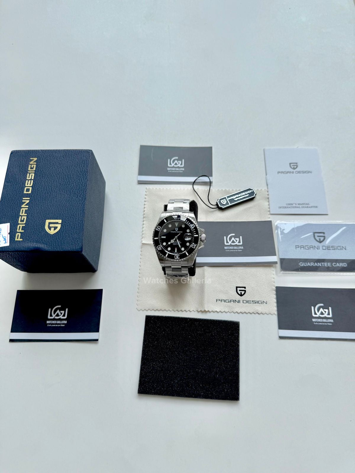 Pagani Design Submariner 43mm Automatic (Black Dial) PD1639 Watches Galleria