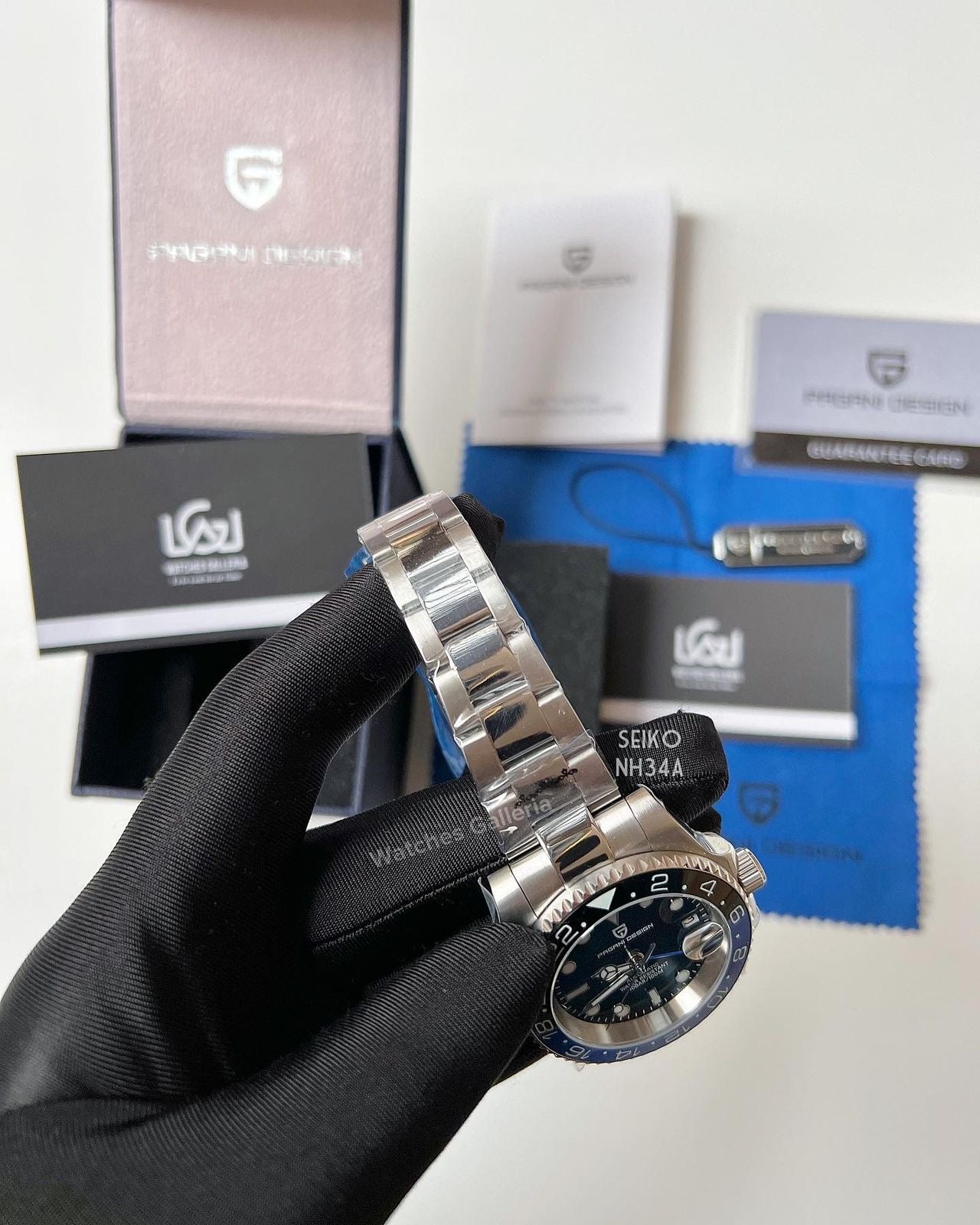 Pagani Design GMT Master V3 Seiko NH34A Automatic (Batman) PD1662A