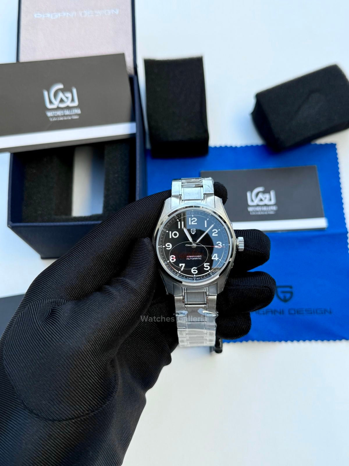 Pagani Design Spirit Pilot Automatic (Black) PD1717 Watches Galleria