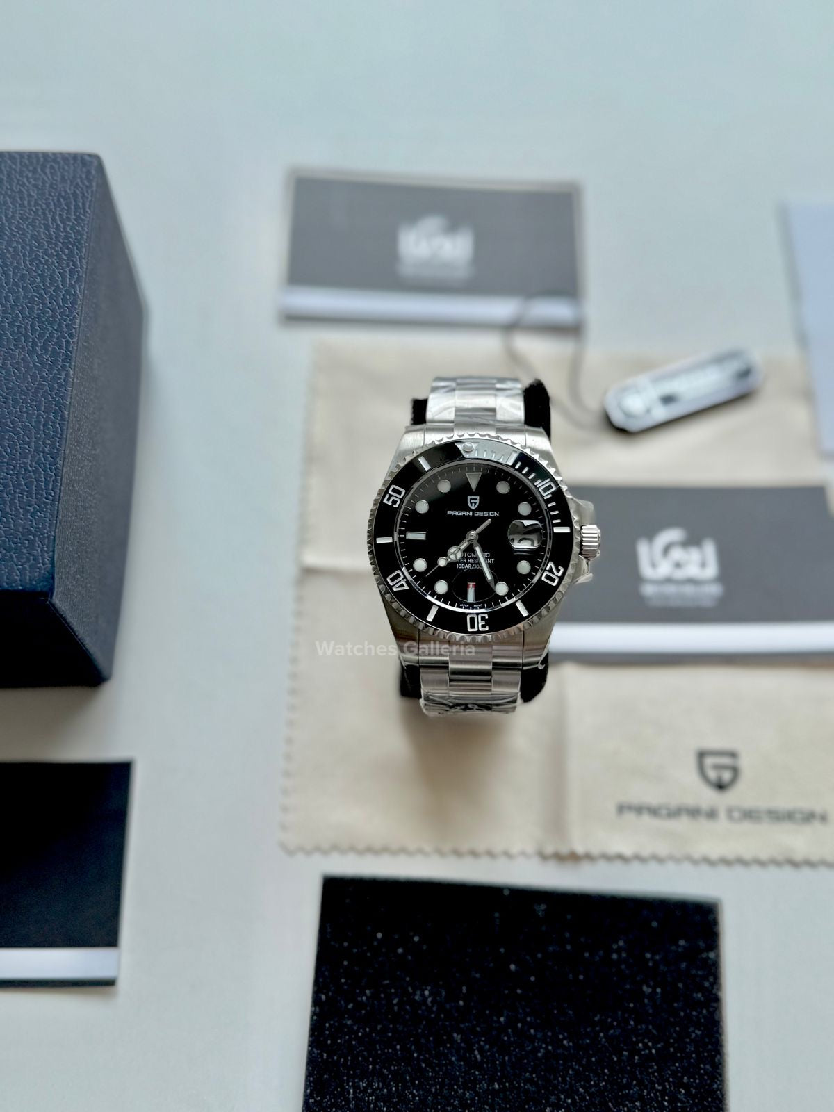 Pagani Design Submariner 43mm Automatic (Black Dial) PD1639 Watches Galleria