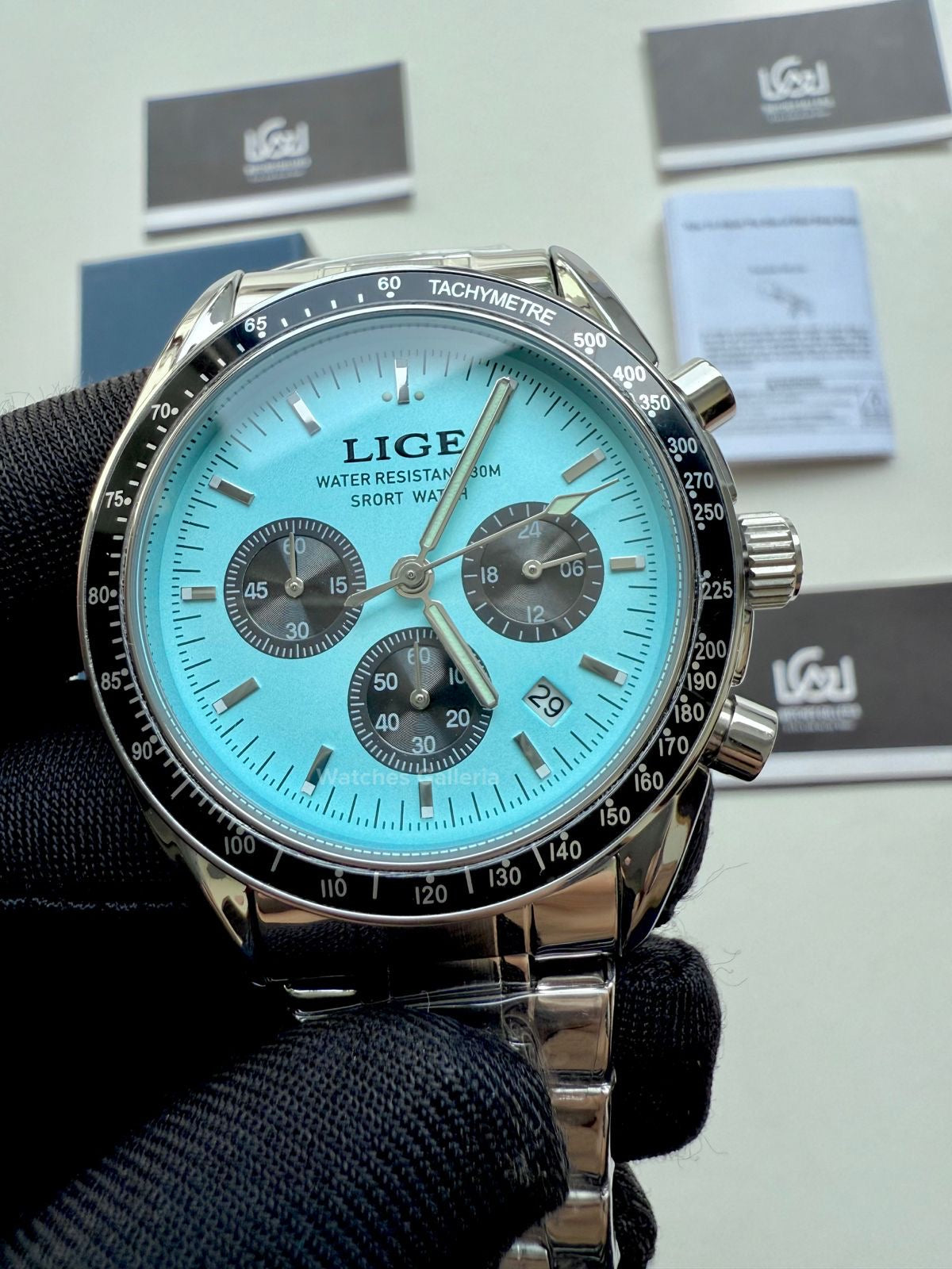 Lige Speedmaster Moonswatch Quartz (Tifanny) Lige89137 Watches Galleria © Copyrights All Right Reserved